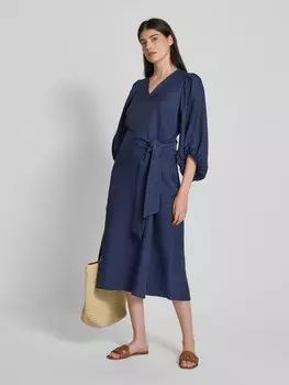 Платье миди с V-образным вырезом Seidensticker