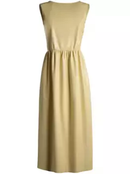 Платье миди с V-образным вырезом на спине Bally, желтый