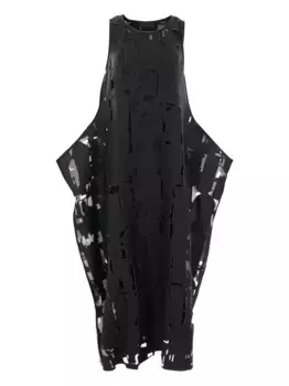 Платье миди с вырезами Maria Calderara, черный