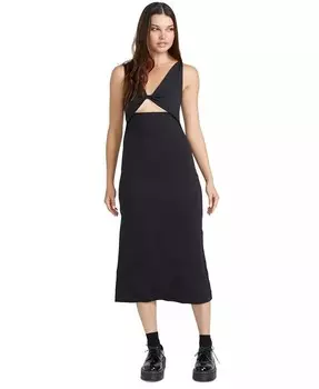 Платье миди с вырезами Stone Luz для юниоров Volcom, черный