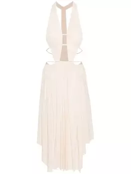 Платье миди с вырезом и драпировкой Philosophy Di Lorenzo Serafini, розовый