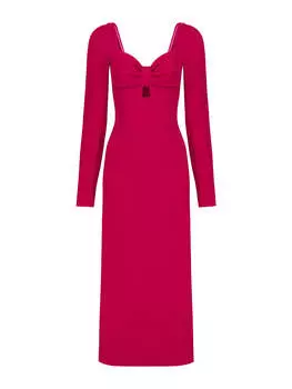 Платье миди с вырезом Nocturne, черный