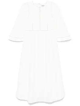 Платье миди с вырезом Parlor, белый