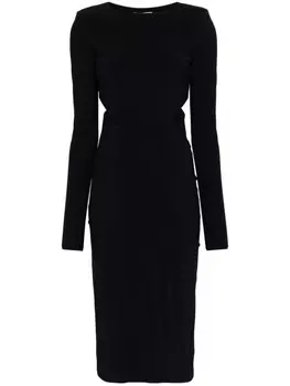 Платье миди с вырезом Patrizia Pepe, черный