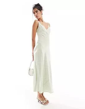 Платье миди с высоким верхом ASOS DESIGN