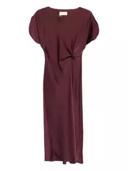 Платье миди с закрученной деталью I BLUES, красный