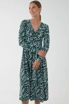 Платье миди с закрученной передней частью Blue Vanilla, зеленый