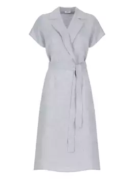 Платье миди с заостренным воротником Peserico, синий