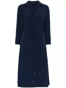 Платье миди с запахом LIU JO, синий