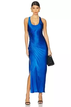 Платье миди с заплетенными бретелями на спине Tatum Shona Joy, ultramarine