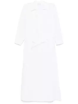 Платье миди с защипами Peserico, белый