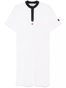 Платье миди с застежкой-молнией на половину длины Coperni, белый
