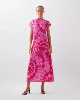 Платье миди с застежкой-молнией сзади Scalpers, многоцветный