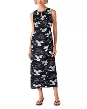 Платье миди с завязками на талии Cloud Whistles, мультиколор