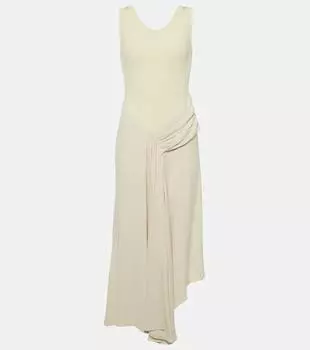 Платье миди с завязками Victoria Beckham, белый