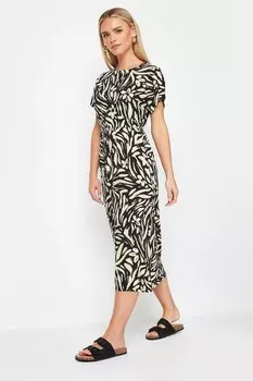 Платье миди с завязкой на талии Pixiegirl Petite, черный