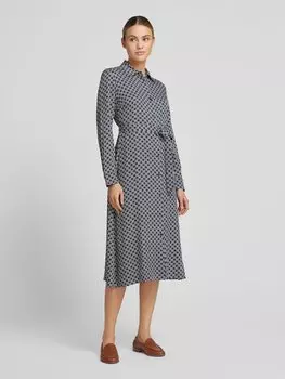 Платье миди с завязывающимся поясом Gant