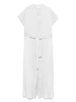 Платье миди с жатой отделкой Forte Forte, серый