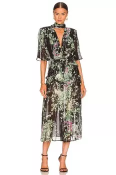 Платье миди Sabina Musayev Lunetta, цвет Black Floral