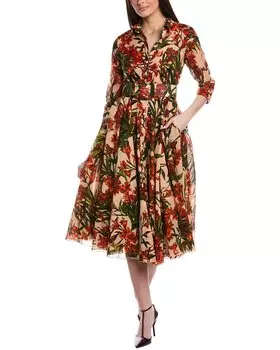 Платье-миди Samantha Sung Aster, коричневый