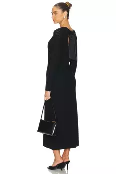 Платье-Миди scarlett с балетным вырезом 525, черный