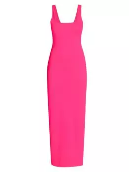 Платье миди Scuba Modern Tank Scuba GOOD AMERICAN, розовый