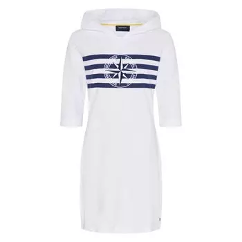 Платье миди Sea Ranch Kate Long Sleeve, белый