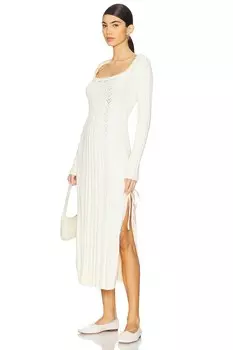 Платье миди "Сердце из золота" Free People, egret