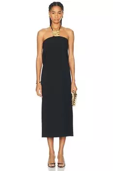 Платье миди Sezane Alexis, черный