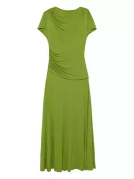 Платье миди Shanelle с воротником-хомутом Simkhai, зеленый