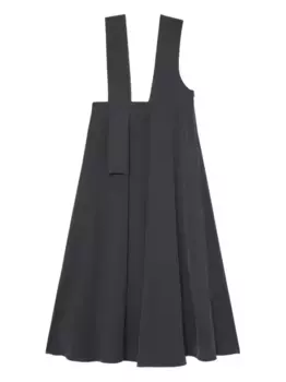 Платье миди со складками Enfld, серый