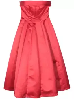 Платье миди со складками Philosophy Di Lorenzo Serafini, розовый