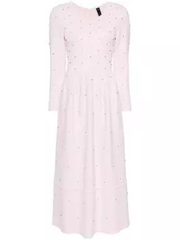 Платье миди со стразами Needle & Thread, розовый