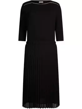 Платье миди со стразами от LIU JO, черный