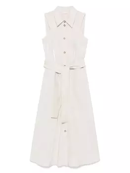 Платье миди со вставками LIU JO, нейтральный