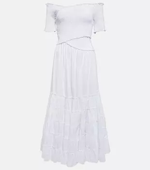 Платье миди соледад POUPETTE ST BARTH, белый
