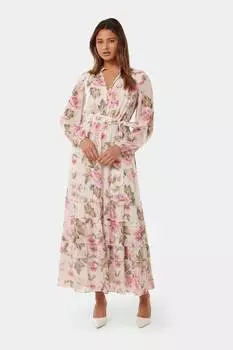 Платье миди Sonia с оборками Forever New, розовый