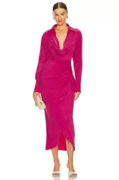 Платье миди SOVERE Atone Midi Shirt Dress, цвет Magenta