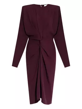 Платье миди Stella McCartney с перекрученными деталями, красный