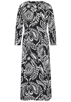 Платье миди STREET ONE из вискозы, черный