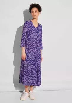 Платье миди STREET ONE из вискозы, синий