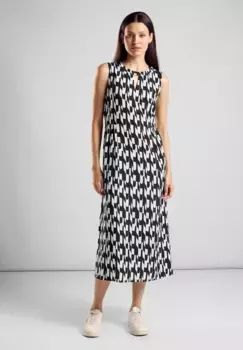 Платье миди STREET ONE из вискозы, черный