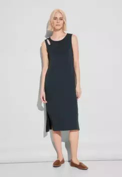 Платье миди STREET ONE, мягкое и удобное в носке, зеленый