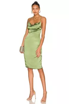 Платье миди superdown Billie Drape, зеленый
