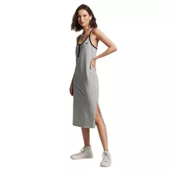 Платье миди Superdry Sleeveless, серый
