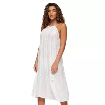 Платье миди Superdry Vintage Halter Sleeveless, белый