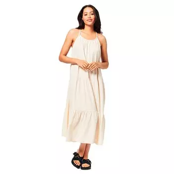 Платье миди Superdry Vintage Jersey, бежевый