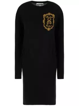 Платье миди Teddy Bear Moschino, черный