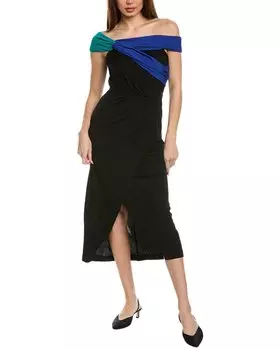 Платье миди Terin Diane von Furstenberg, черный