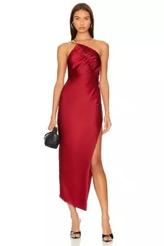 Платье миди The Sei Leaf, цвет Garnet